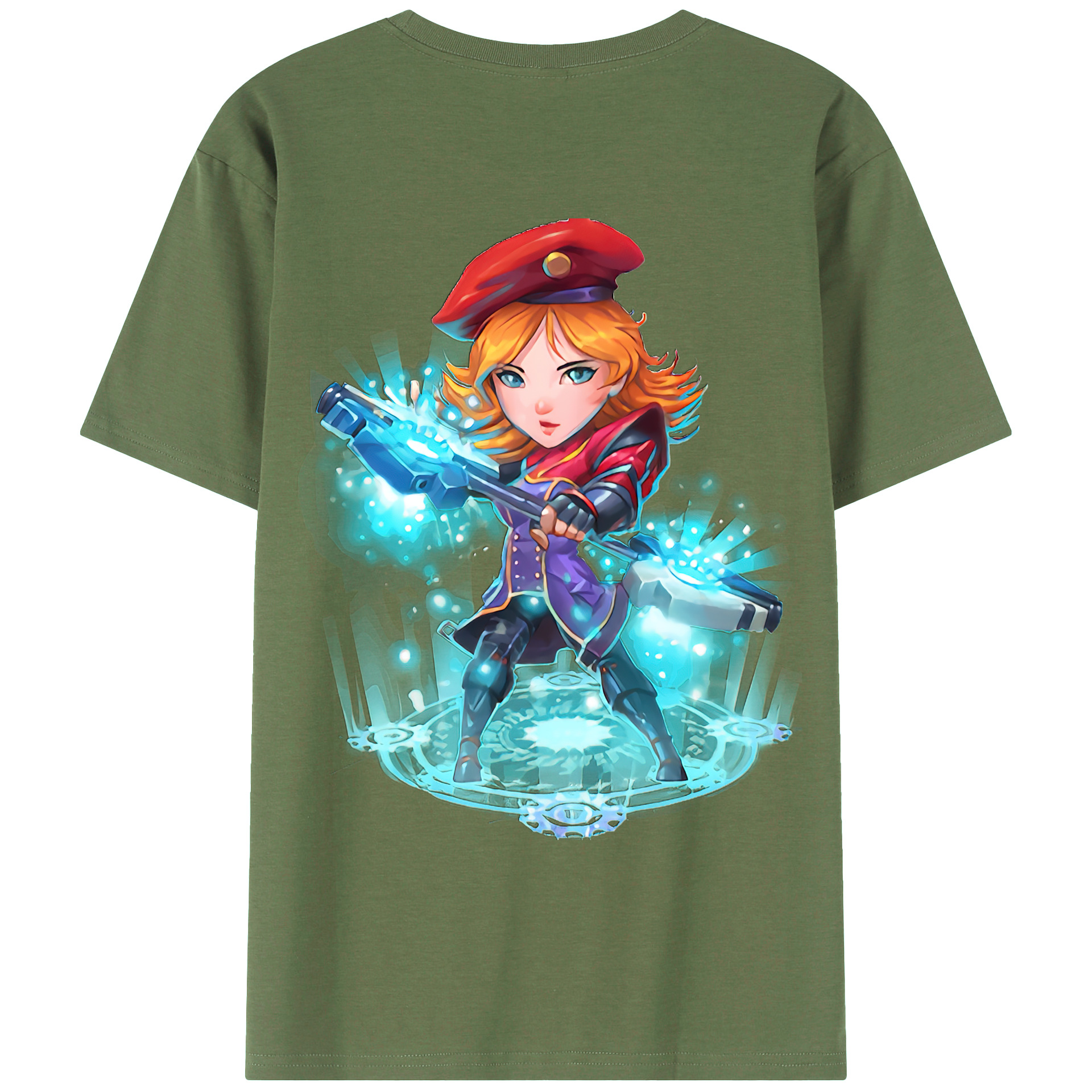 （画像用） リーグ・オブ・レジェンド League of Legends LOL 綿100％ メンズ半袖Tシャツ（バックプリント） 通気性
